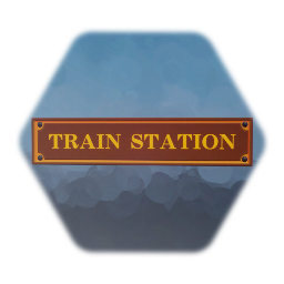 Train Station Sign