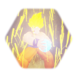 Ssj goku kamehameha pose