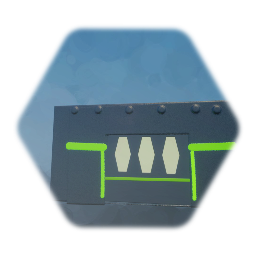 Porte métallique coulissant