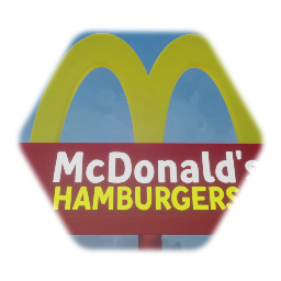 McDonald's Hamburgers Sign