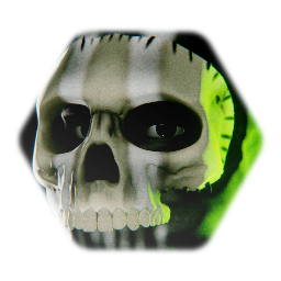 <clue> Ghost mask [COD MWII 2022]
