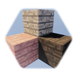 Wood Plank Block · Minecraft *(Opaque Square Flecked!)*