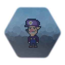 Pixel waluigi