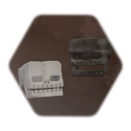 realistic-ish minecraft skulls