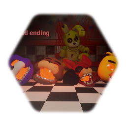 Purple guys death, Bad ending.