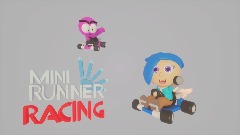 Mini runner racing title screen