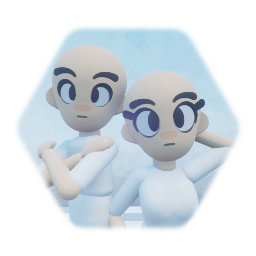 Blank Gravitopia 64 Style Male & Female Puppets