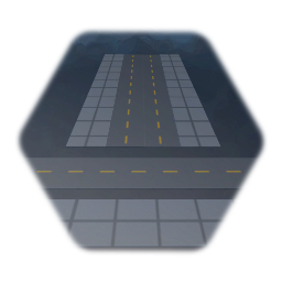 Street with sidewalk on reverse side