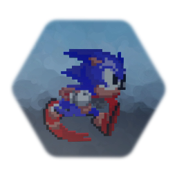 2D Sonic Running Animation