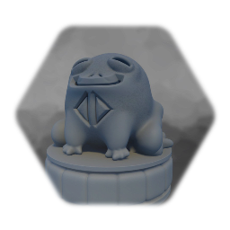 Frog statue