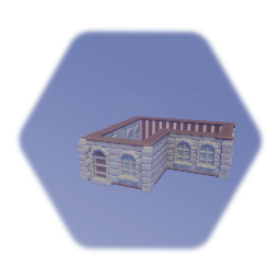 Stone Medieval L House Walls - TCMH10