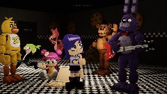 AmiYumi x FNAF Render
