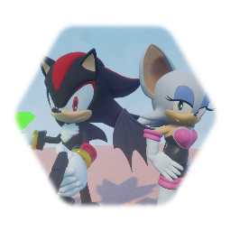 Shadow the hedgehog and Rouge the bat