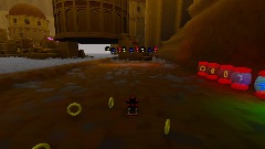 Find the goal in the desert in the open level 1