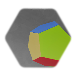 Hand-assembled dodecahedron.