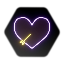 Neon Arrow & Purple Heart