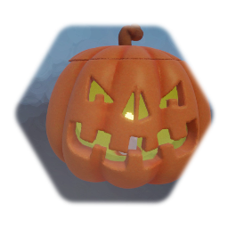 Carved pumpkin Halloween / Calabaza