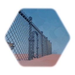 Intacted Chain Linked Fence Set