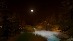 Moonlit River Scene
