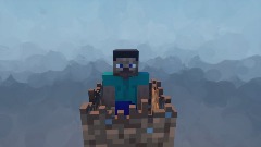 Minecraft steve in dirt block simulator