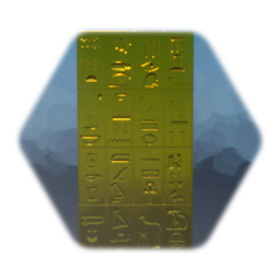 Egyptian Hieroglyph Wall 02 (Golden)