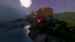 Troll Cave - Night River Scene