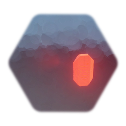 1 orange gemstone - with glow