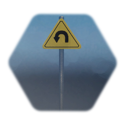 Hairpin turn sign