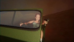 Tomb Raider Lara Croft - Jeep Scene
