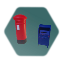 Post box and mail box