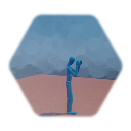Simple fighting puppet