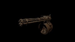Remix of Minigun model - Fallout 4 Scientist