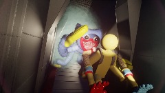 <clue>  Huggy wuggy chase Dreams remake