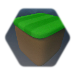 Grass with dirt block