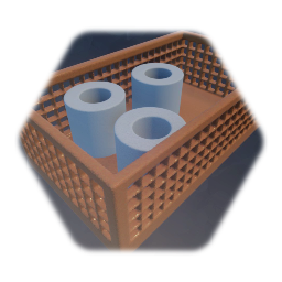 Basket with Toilet Paper.