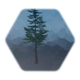 Foreground Realistic Hemlock Tree