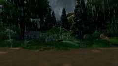 Forest Path -Rain- [3D Model]