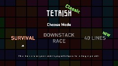 TETRISH Classic - Main Menu