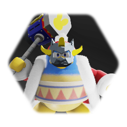 Masked Dedede mask & Hammer - Kirby series