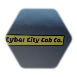Cyber City Cab Co.  Sign