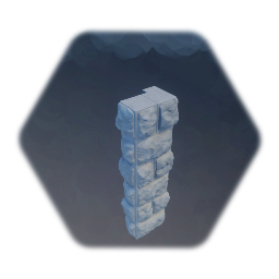 Ashlar stones wall segment corner left