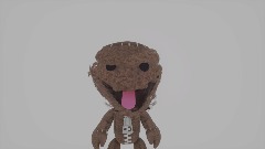 Sackboy eats a Hamburger