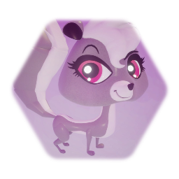 Pepper the skunk from.(littlest pet shop)