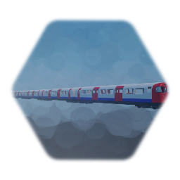 High Poly London Underground Tube Train