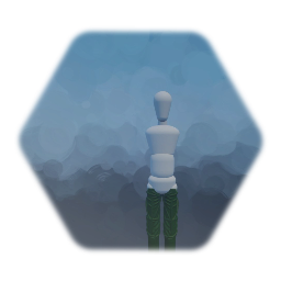 First person with flashlight