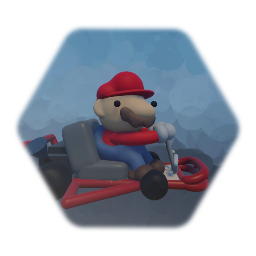 Mamo in a kart