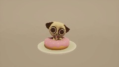 The little donut pug