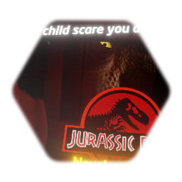Poster for Jurassic park novel uncensored
