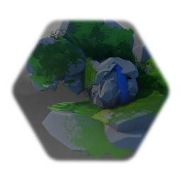 Jungle Plateau with Waterfall