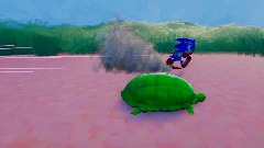 Remix of Sonic Races a Tortoise